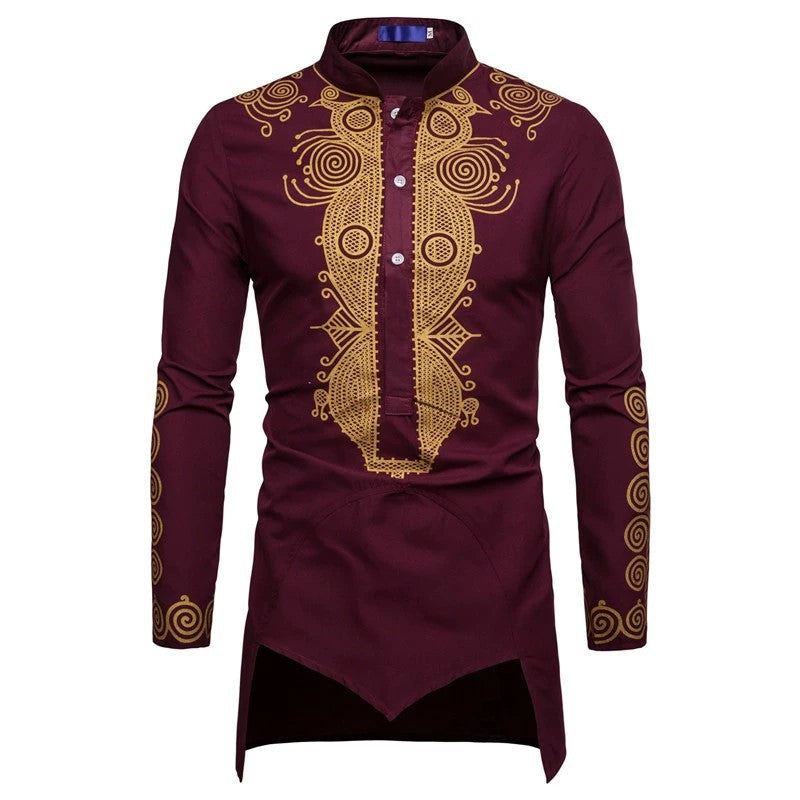 Herren Hemd Elegantes Traditionelles Feinste Stickerei Berlin