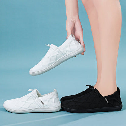 Damen Sneaker Bequem Slip-On Elastisch