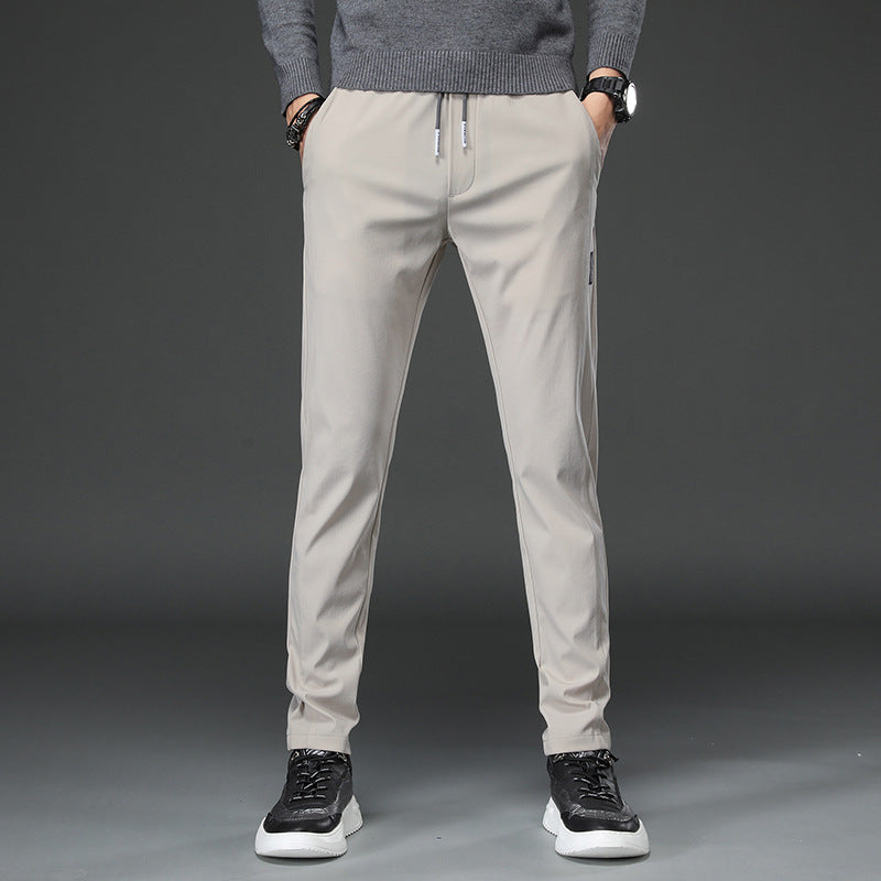 Herren Sporthose Slim Fit Elastisch mit Reißverschlusstaschen