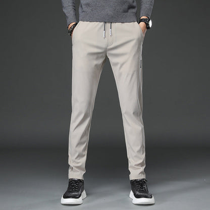 Herren Sporthose Slim Fit Elastisch mit Reißverschlusstaschen