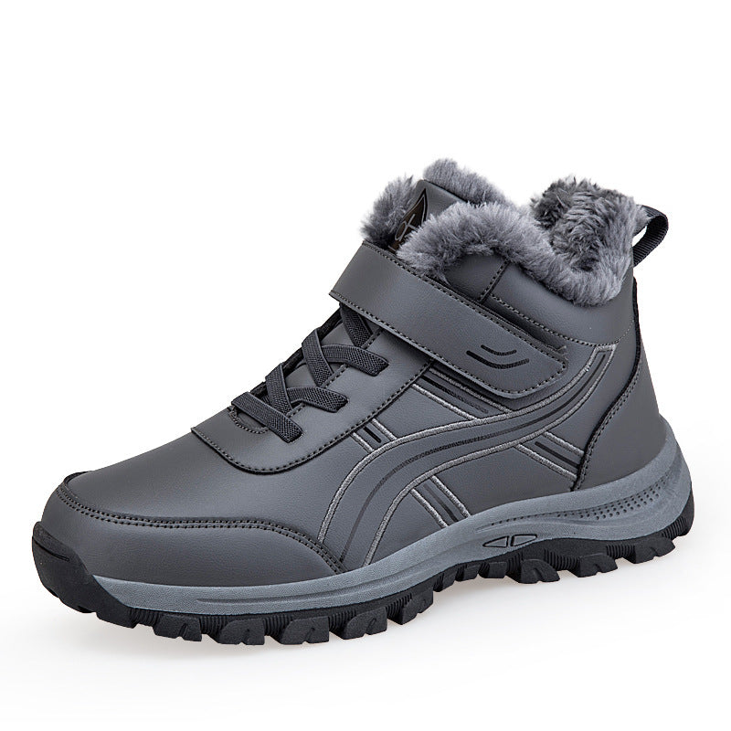 Damen Winterboots Warm Isoliert Klettverschluss