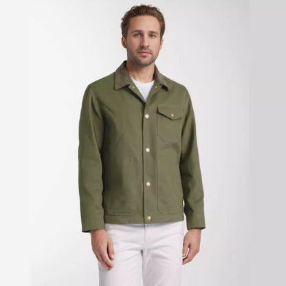 Herren Lederjacke Zeitlos mit Nieten Design