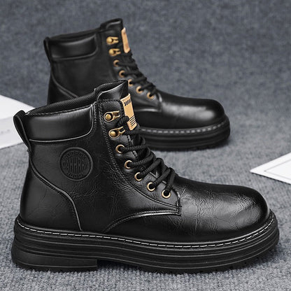 Damen Stiefel Robust Schnürstiefel Rutschfest Winter - BerlinGlamour