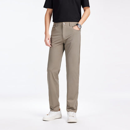Herren Slimfit Chinohose Stretch mit Taschen Modern