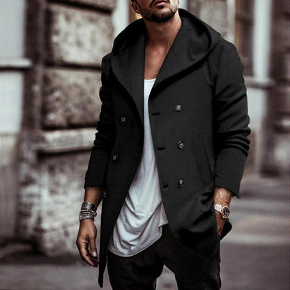 Herren Übergangsjacke Mit Kapuze Modern Elegant