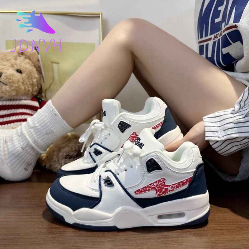 Damen Sneaker Sportlich Atmungsaktiv Komfortabel Schwarz
