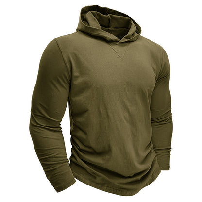 Herren Hoodie Langarm Lässig Bequem Grau