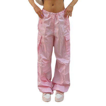 Damen Cargo-Hose Elastisch Mit Seitentaschen
