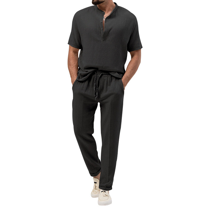 Herren Sommeroutfit Kurze Hose Bequem Leicht - BerlinGlamour