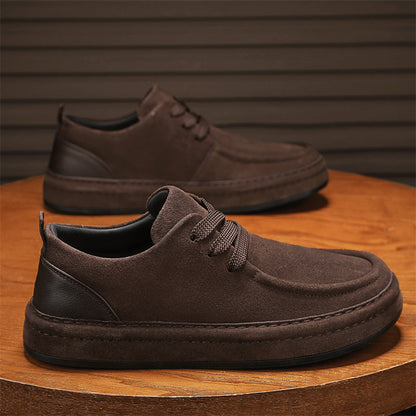 Damen Sneaker Veloursleder Bequem Schnürung Modisch
