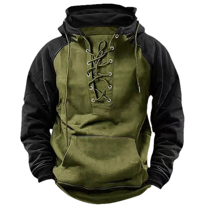 Herren Kapuzenpulli Modern mit Schnürung Trendig