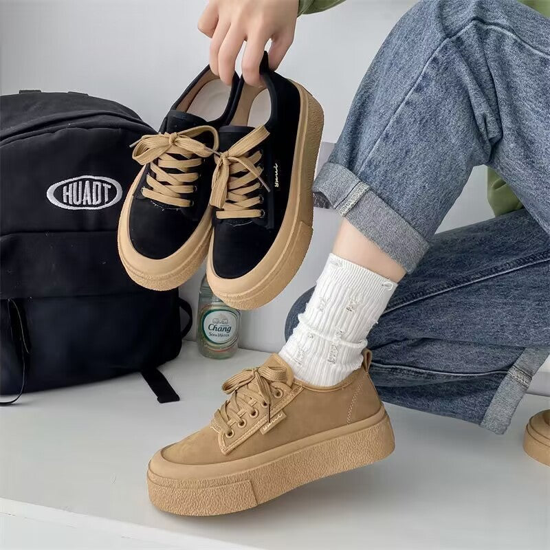 Damen Sneaker Weich Wildleder KomfortSchuhe
