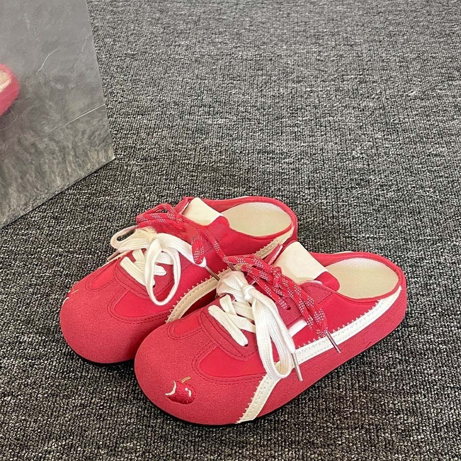 Damen Sneaker Blumenmuster atmungsaktiv Modern
