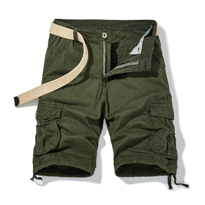 Herren Cargo Shorts Bequem Mehrere Taschen Verstellbar