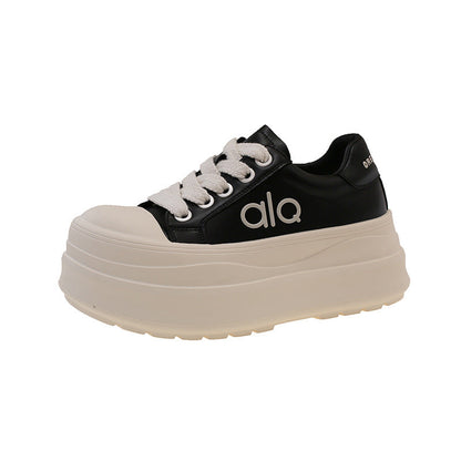 Damen Sneaker High Heel Plattform atmungsaktiv Komfort