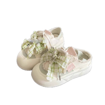 Damen Sneaker Atmungsaktiv 3D Rüschen Design Sportlich