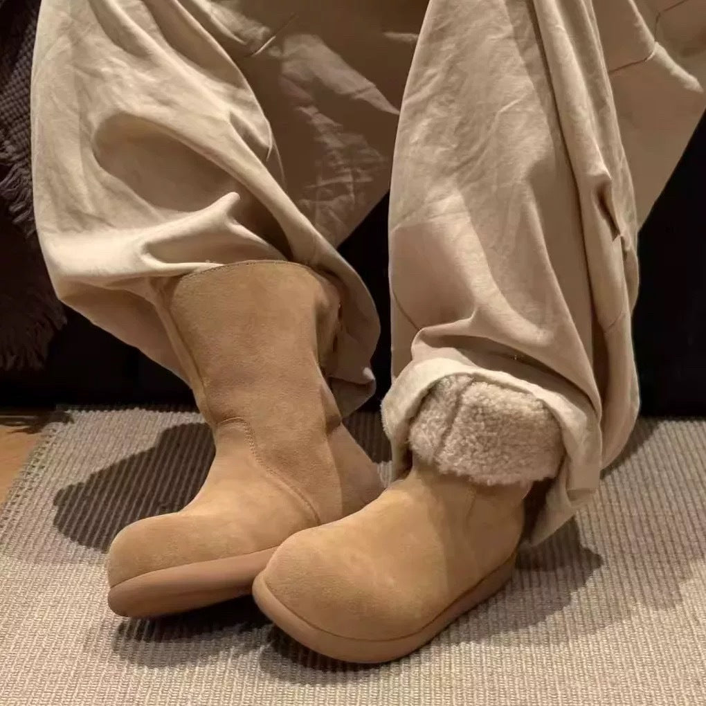 Damen Winterboots Weich Gefüttert Warme Stiefel