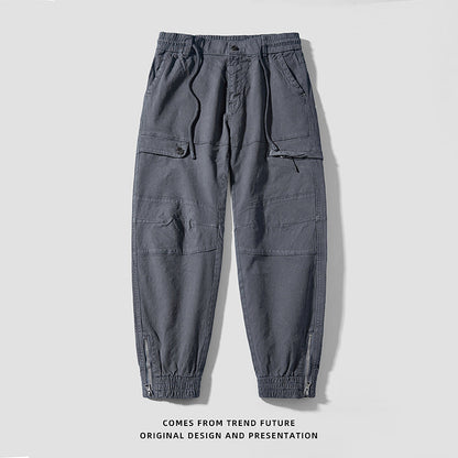 Herren Cargo-Hose Elastisch Mit Taschen Praktisch