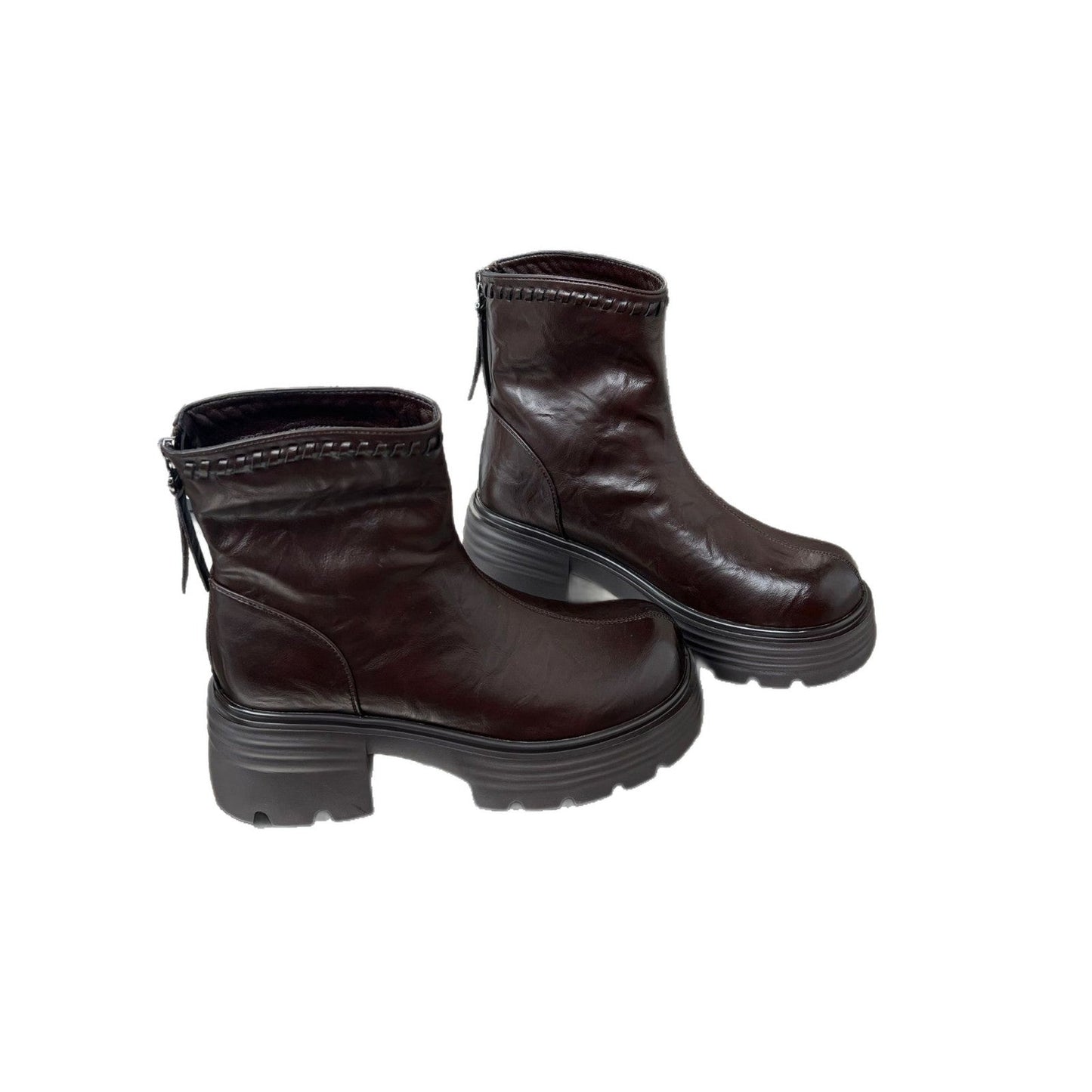 Damen Stiefeletten Leder Hochwertig Robust Trendy