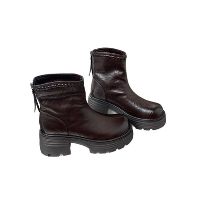 Damen Stiefeletten Leder Hochwertig Robust Trendy