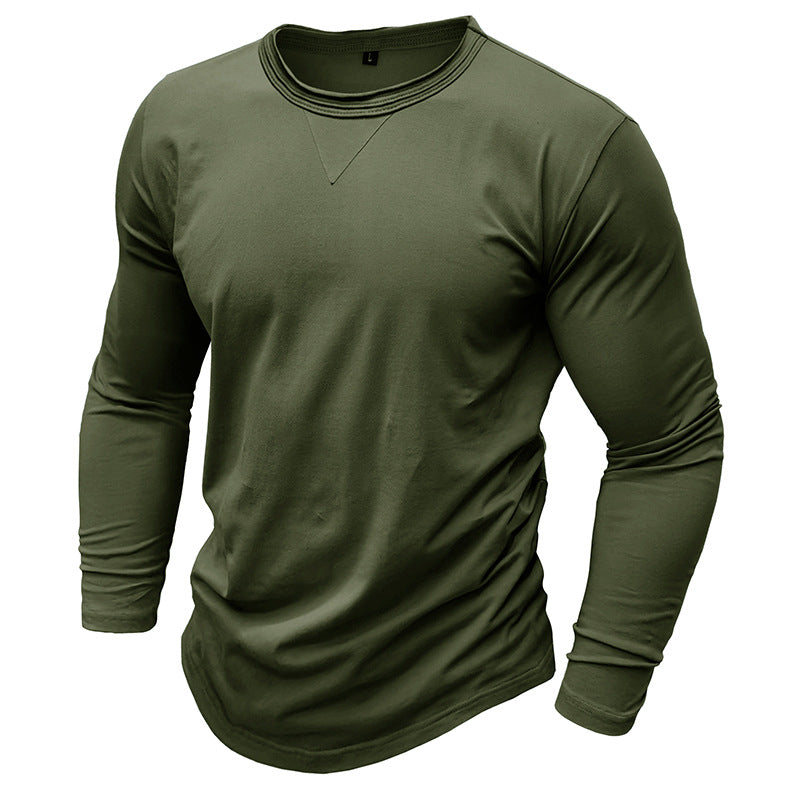Herren Langarmshirt Sportlich Rundhals Modern