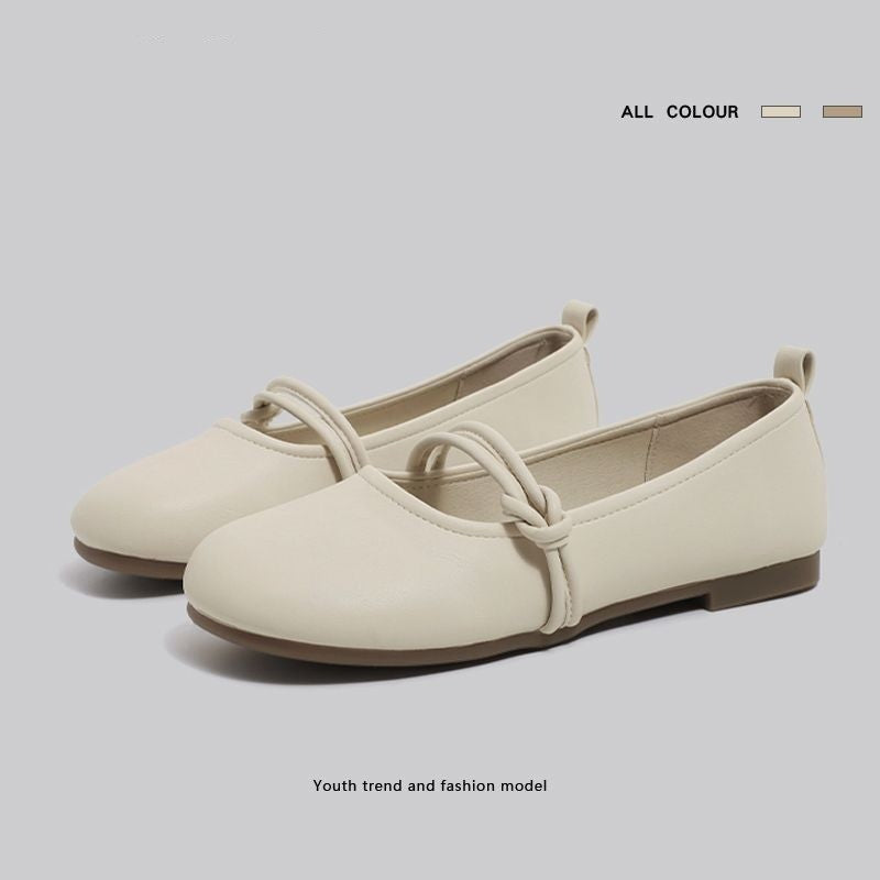 Damen Ballerinas Bequem mit Knotendesign Modern - BerlinGlamour