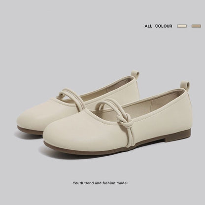 Damen Ballerinas Bequem mit Knotendesign Modern - BerlinGlamour