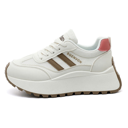 Damen Plateau Sneaker Hoch mit Weicher Laufsohle Stilvoll