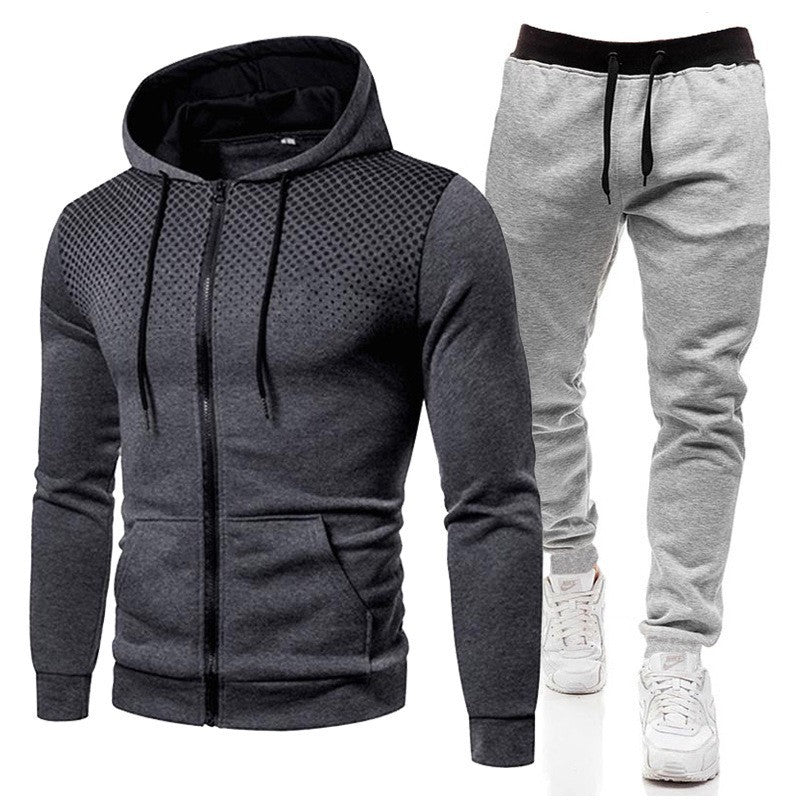 Trainingsanzug Herren Kapuze Sportlich Modern