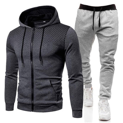 Trainingsanzug Herren Kapuze Sportlich Modern