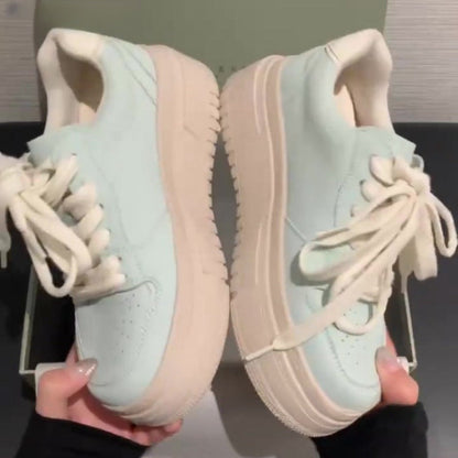 Damen Sneaker Plateau atmungsaktiv Sportlich