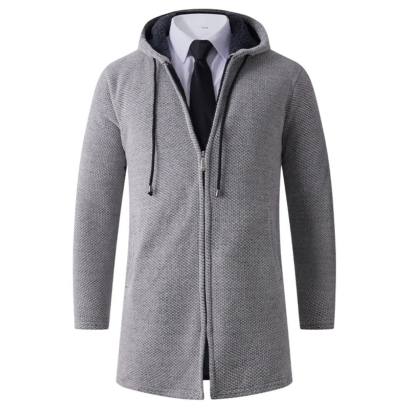 Herren Hoodie-Jacke Lässig Mit Kapuze Reißverschluss