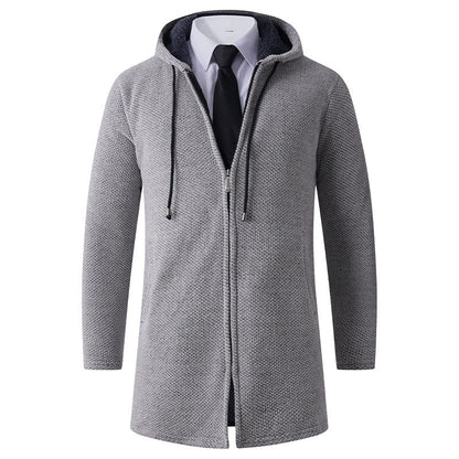 Herren Hoodie-Jacke Lässig Mit Kapuze Reißverschluss