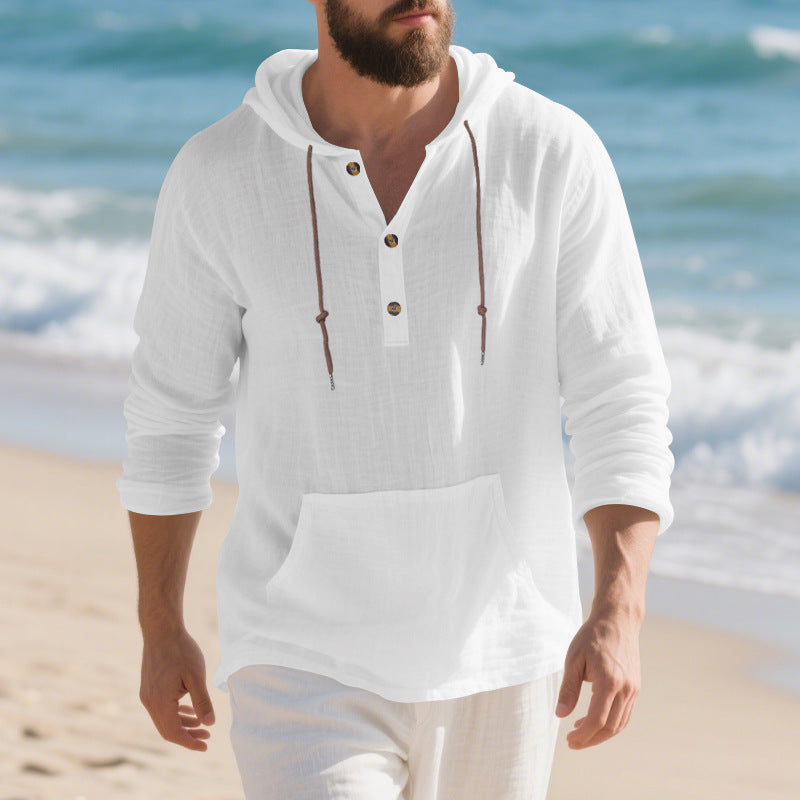 Herren Kapuzenshirt Lässig Mit Kängurutasche Modern