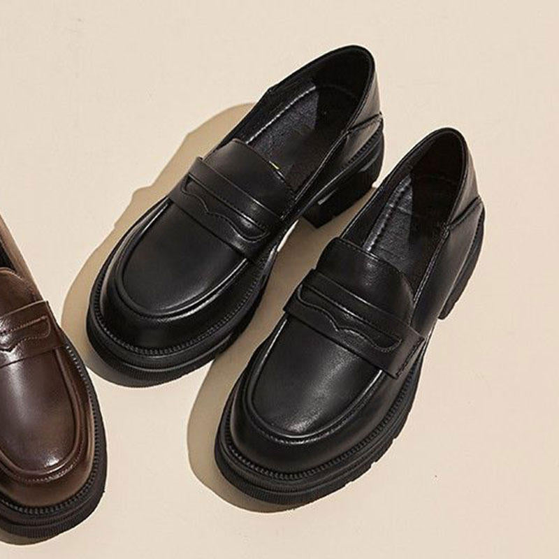Damen Loafer aus Leder Elegante Bequem Heidi Mode