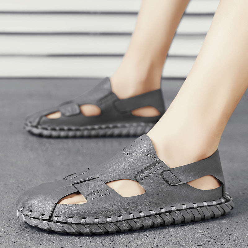 Damen Sandalen Leder Sommer Schuhe Comfort - BerlinGlamour