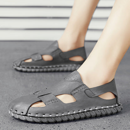Damen Sandalen Leder Sommer Schuhe Comfort - BerlinGlamour
