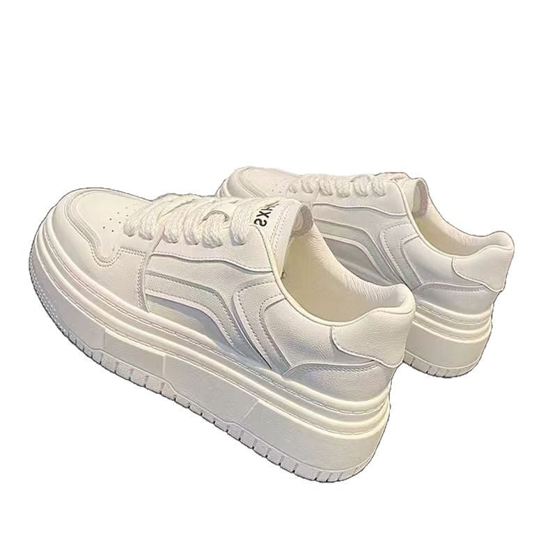 Damen Sneaker Plattform Hohe Absätze Sportlich Schwarze Modeschuhe