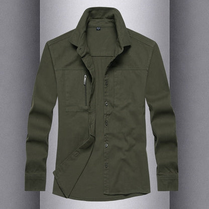 Herren Langarmshirt Modern mit Taschen Berlin Style