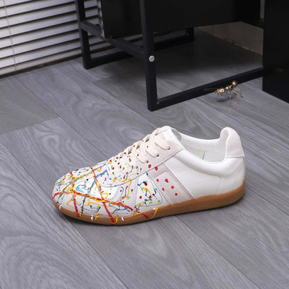 Damen Sneaker Trendy Spritzmuster Designer Schuhe