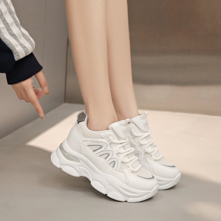 Damen Sneaker Chunky Bequem Komfortable Dämpfung
