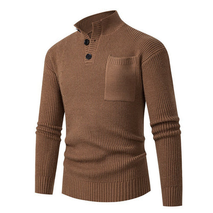Herren Pullover Modisch Mit Brusttasche Hochwertig