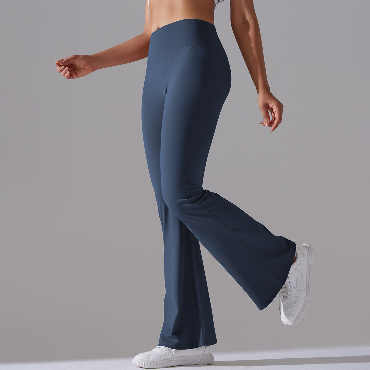 Fitnesshose Damengröße mit Hochem Bund Formende Leggings