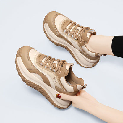 Damen Sneaker Plattform Schuhe mit Dämpfung Trendy Modisch