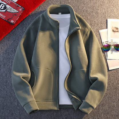 Herren Fleecejacke Warm Praktisch Reißverschluss