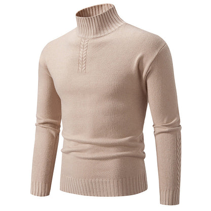 Herren Rollkragenpullover Grobstrick Warm Übergröße
