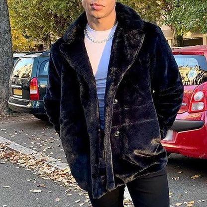 Herren Fleecejacke Kuschelig Warm mit Taschen