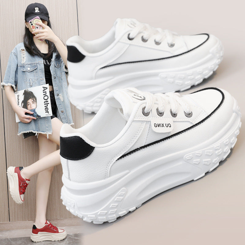 Damen Sneaker Hochwertig Sportlich mit dicker Sohle Trendy - BerlinGlamour