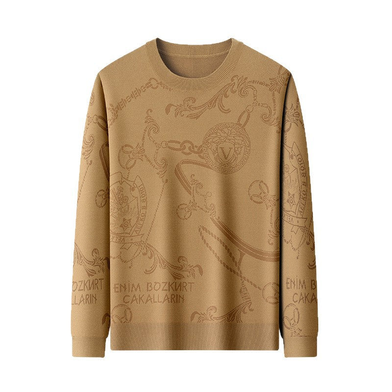 Herren Strickpullover mit 3D Logo Modern Berlin Style