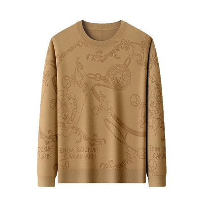 Herren Strickpullover mit 3D Logo Modern Berlin Style